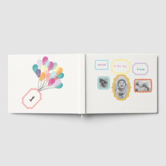 Art Gallery Theme - Pastel Birthday Photo  Gästebuch