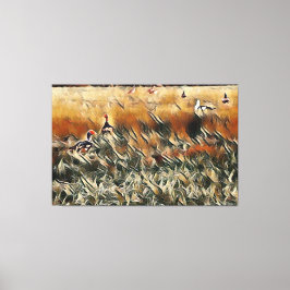 Art Gänse und Duck Roam Leinwanddruck