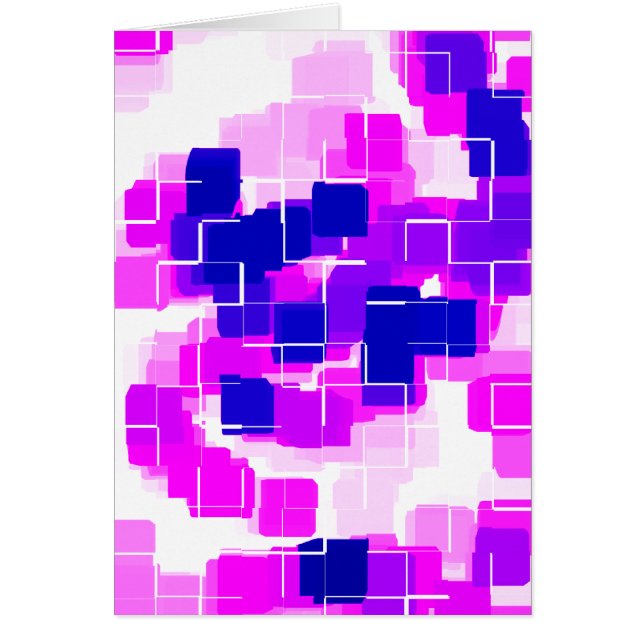 Art géométrique "Framboise bleue" (Devant)