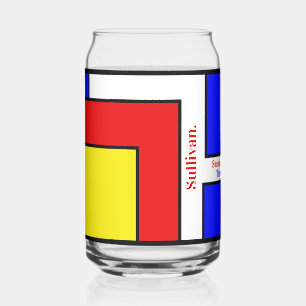 Art géométrique rétro inspiré par Mondrian audacie
