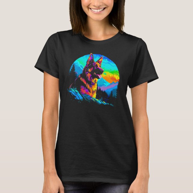 Art German Shepherd 1 T-Shirt (Vorderseite)