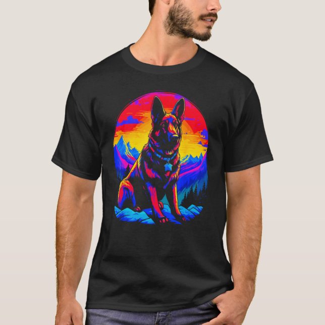 Art German Shepherd Dog T-Shirt (Vorderseite)