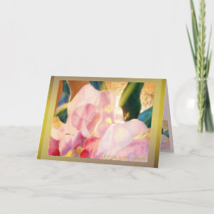 Art Glass Peony Ausgezeichnete Karte