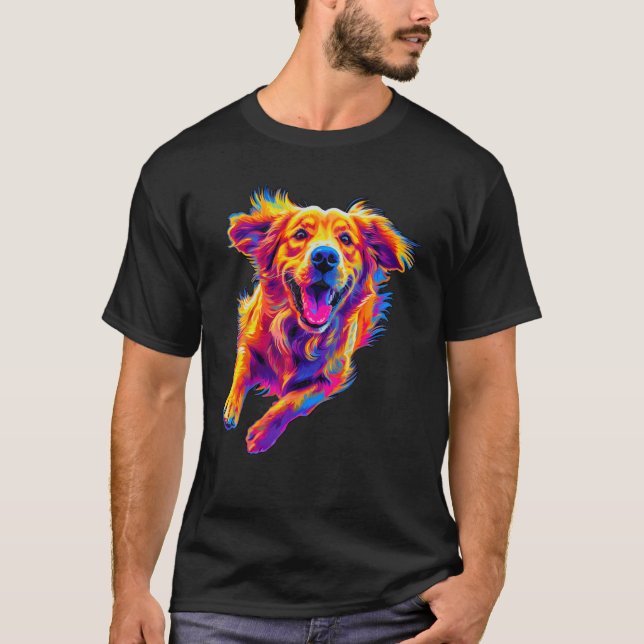Art  Golden Retriever Dog T-Shirt (Vorderseite)