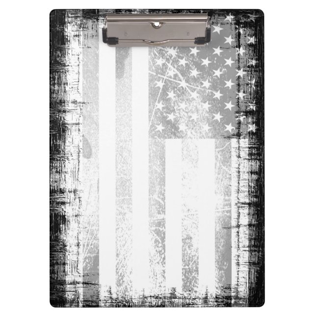 Art Grunge American Flag Klemmbrett (Vorderseite)