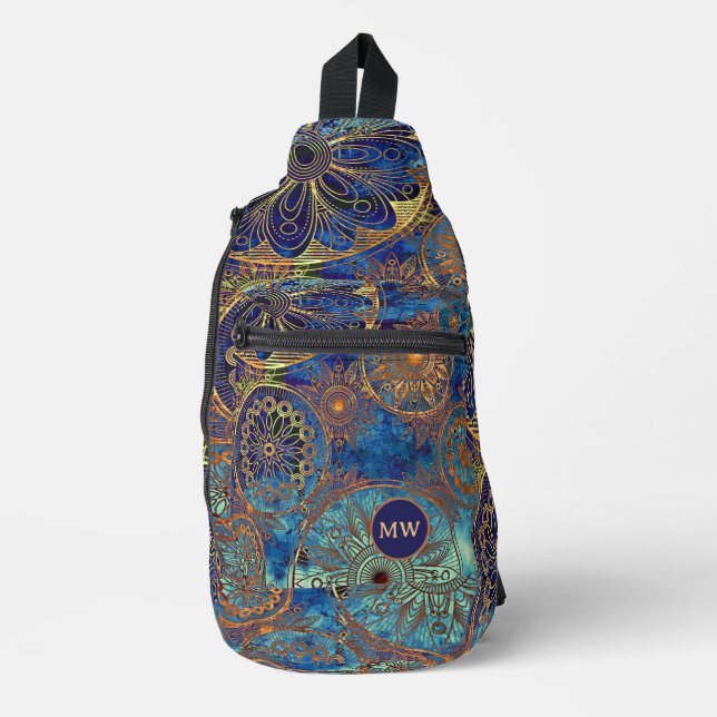 Art Grunge Crossbody Bag (Vorderseite)