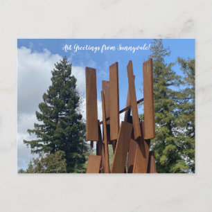 Art Gruß von Sunnyvale! Postkarte