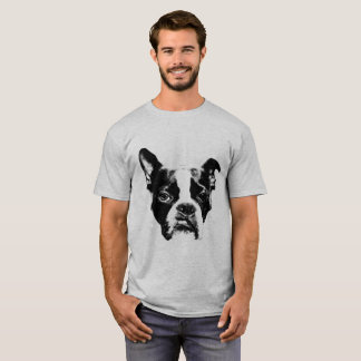 Art Haltungs-Bostons Terrier T-Shirt