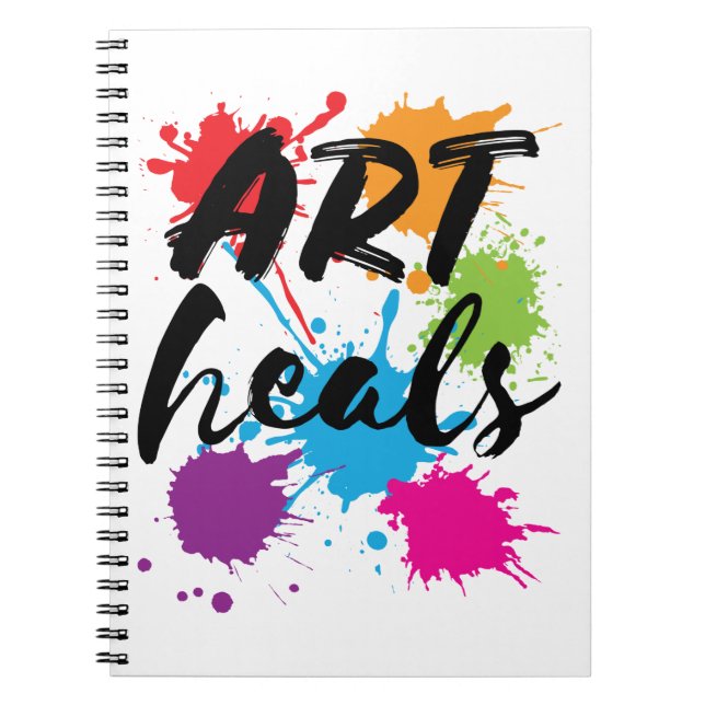 Art Heals Art Therapist Therapie Notizblock (Vorderseite)