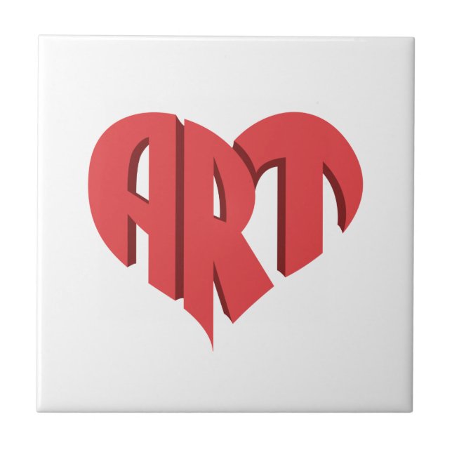 Art Heart Fliese (Vorderseite)