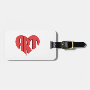 Art Heart Gepäckanhänger