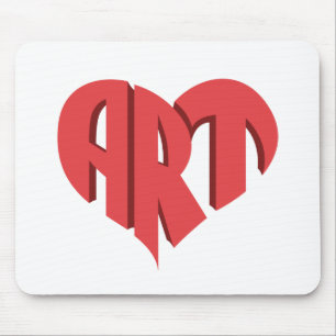 Art Heart Mousepad
