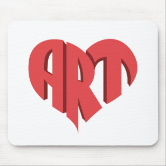 Art Heart Mousepad