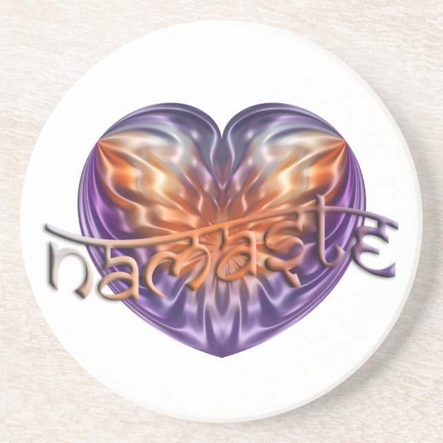 ART Heart NAMASTE Getränkeuntersetzer (Vorne)