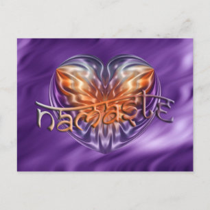ART Heart NAMASTE Lippenwellen Postkarte