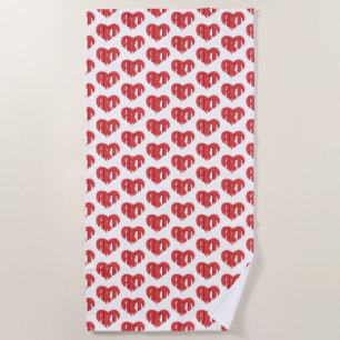 Art Heart Strandtuch