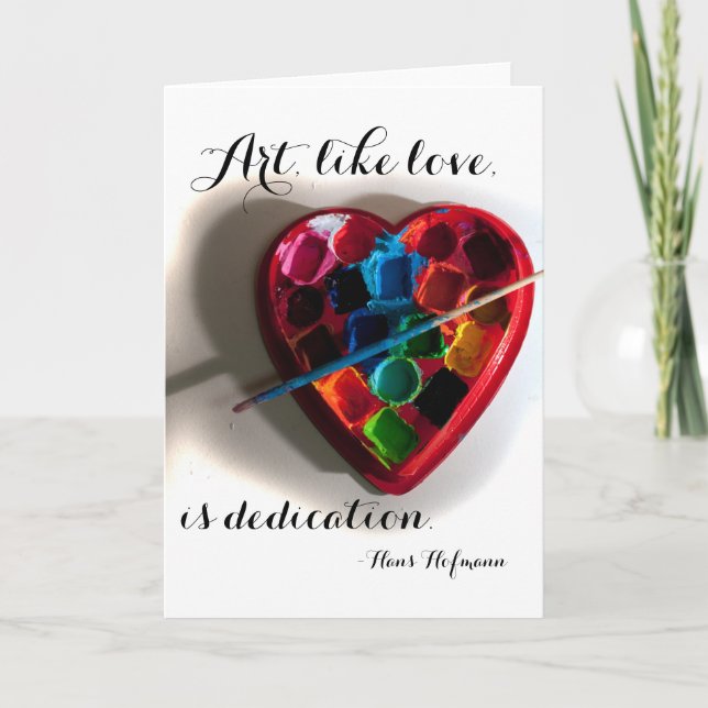 Art-Herzkarte Feiertagskarte (Vorderseite)