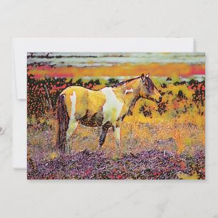 Art Horse Feiertagskarte