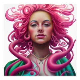 Art Illustartion Manga Portrait PopArt Psychedelic Fotodruck