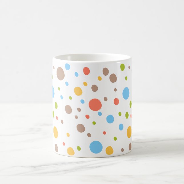 🎨 Art in Circles: Polka Dot Delight Tasse (Mittel)