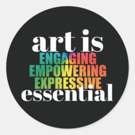Art Is ESSENTIAL Stickers