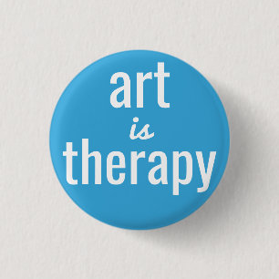 Art is Therapy Button Button