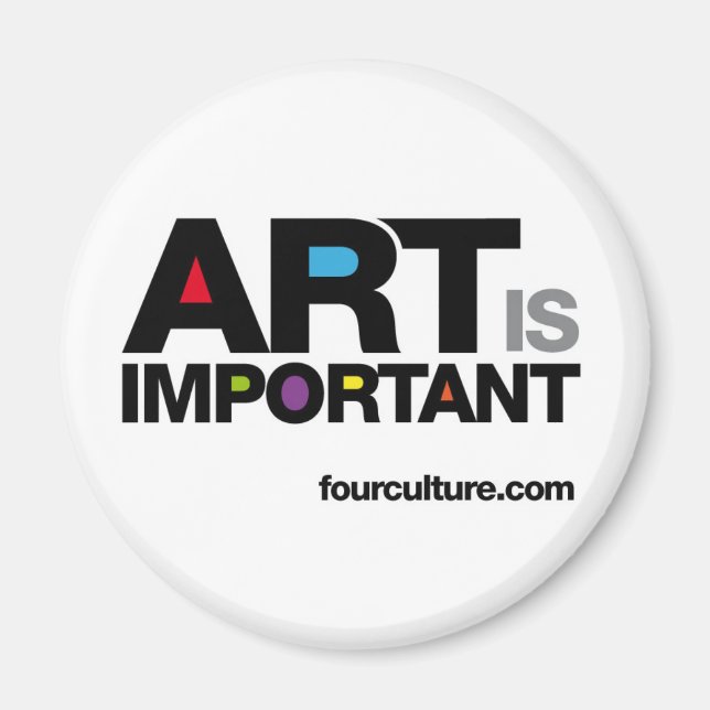 ART IST WICHTIGER Magnet (Vorne)