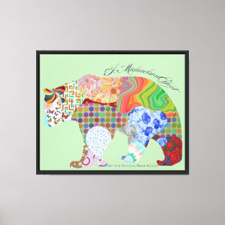 Art It's Offiziell Bear #033a - A MichaelsonEffect Leinwanddruck