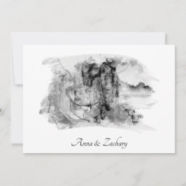 *~* Art Japanisches Gebirge UAWG QR AR27 Hochzeit Einladung