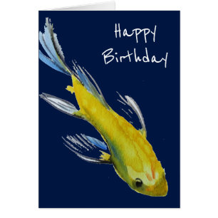 Art japonais de poissons d'anniversaire de carpe