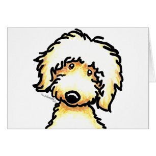 Art jaune de Labradoodle