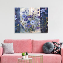 Art Journal-Seiten: Verblasste Blues