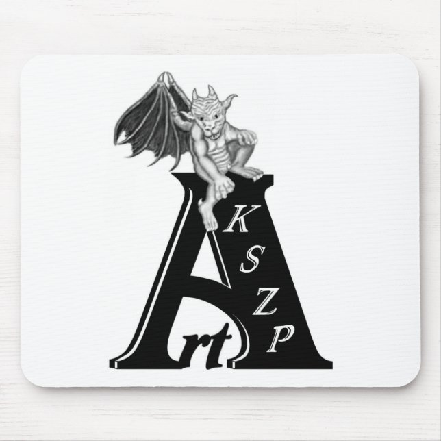 Art KSZP Logo mit Golem Gargoyle Mousepad (Vorne)