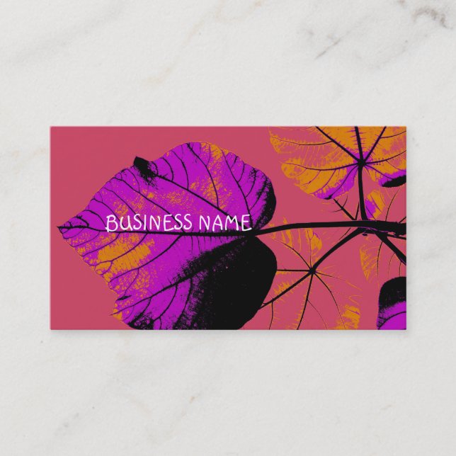 Art Leaf Business Cards 2 Visitenkarte (Vorderseite)