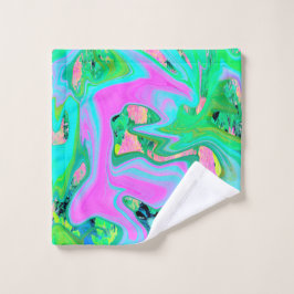 Art Liquide rose et bleu clair rétro sur Hydrangea