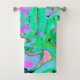 Art Liquide rose et bleu clair rétro sur Hydrangea