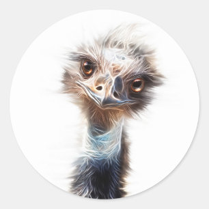 Art Lumineux de l'Emu au poulet Stickers
