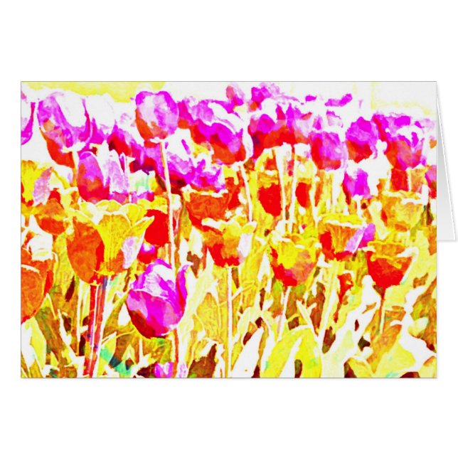 Art lumineux de tulipe (Devant horizontal)