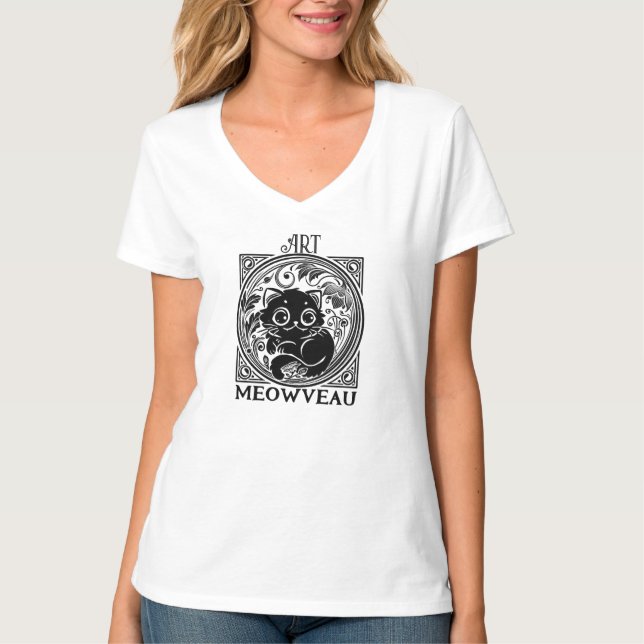 Art Meowveau T-Shirt (Vorderseite)