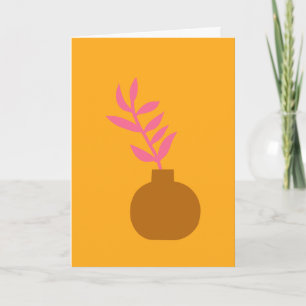 Art minimaliste de couleur Plante botanique en Jau