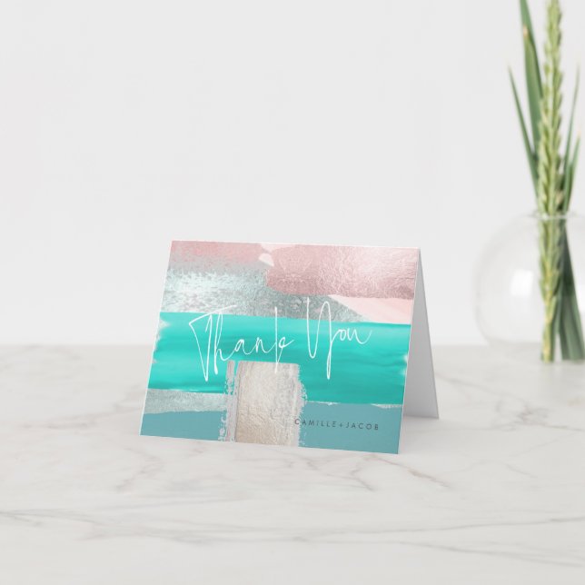 Art moderne, Aqua+Blush Merci (Devant)