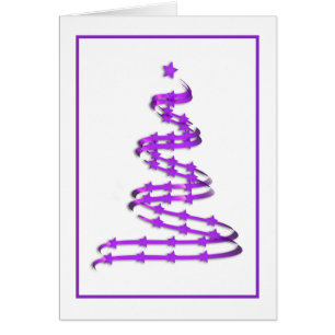 Art moderne NoëlArbre Violet non traditionnel