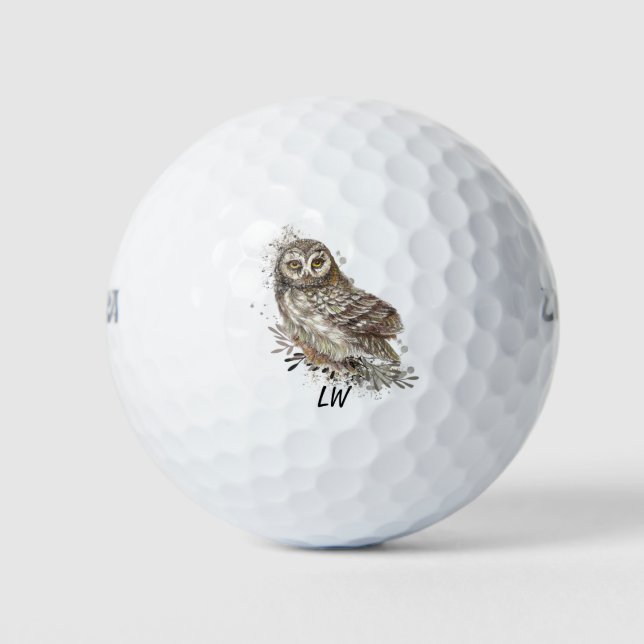 Art-Monogramm des Vogels Golfball (Vorderseite)