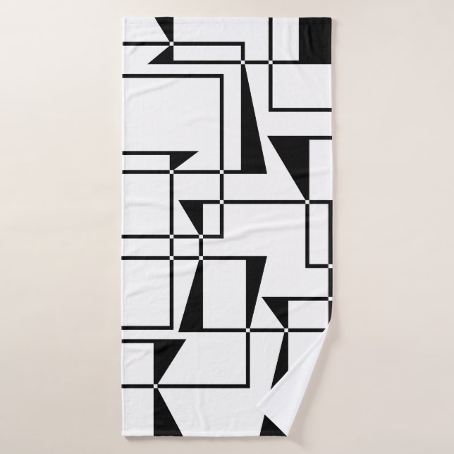 Art motif géométrique cool moderne, urbain, audaci (Serviette de bain)