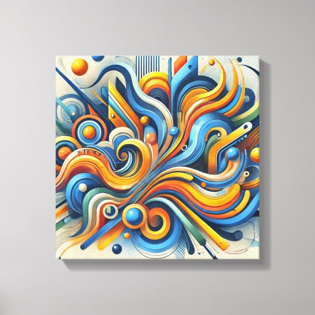 Art mural Abstrait dynamique (Recto)