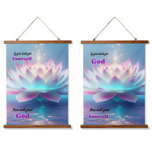 Art mural citation spirituel inspirant Dieu