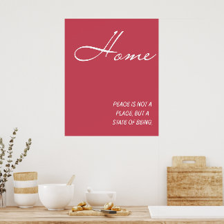 Art mural de l'état d'être à la maison en paix - S