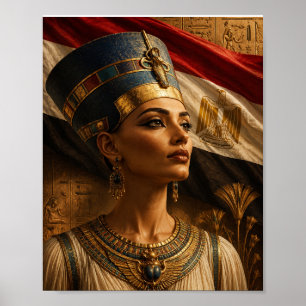 Art mural de Néfertiti – Portrait de la reine égyp