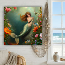 Jardin de mer sous-marin enchanté Mermaid