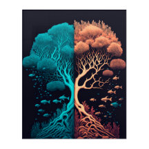 Mur Mondiale sous-marine, Coraux Colorés